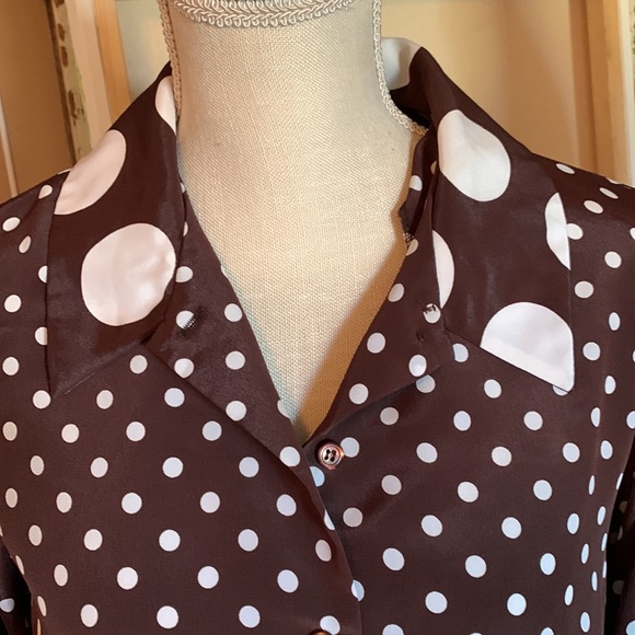 VINTAGE Polka Dot Top - Picture 3 of 5